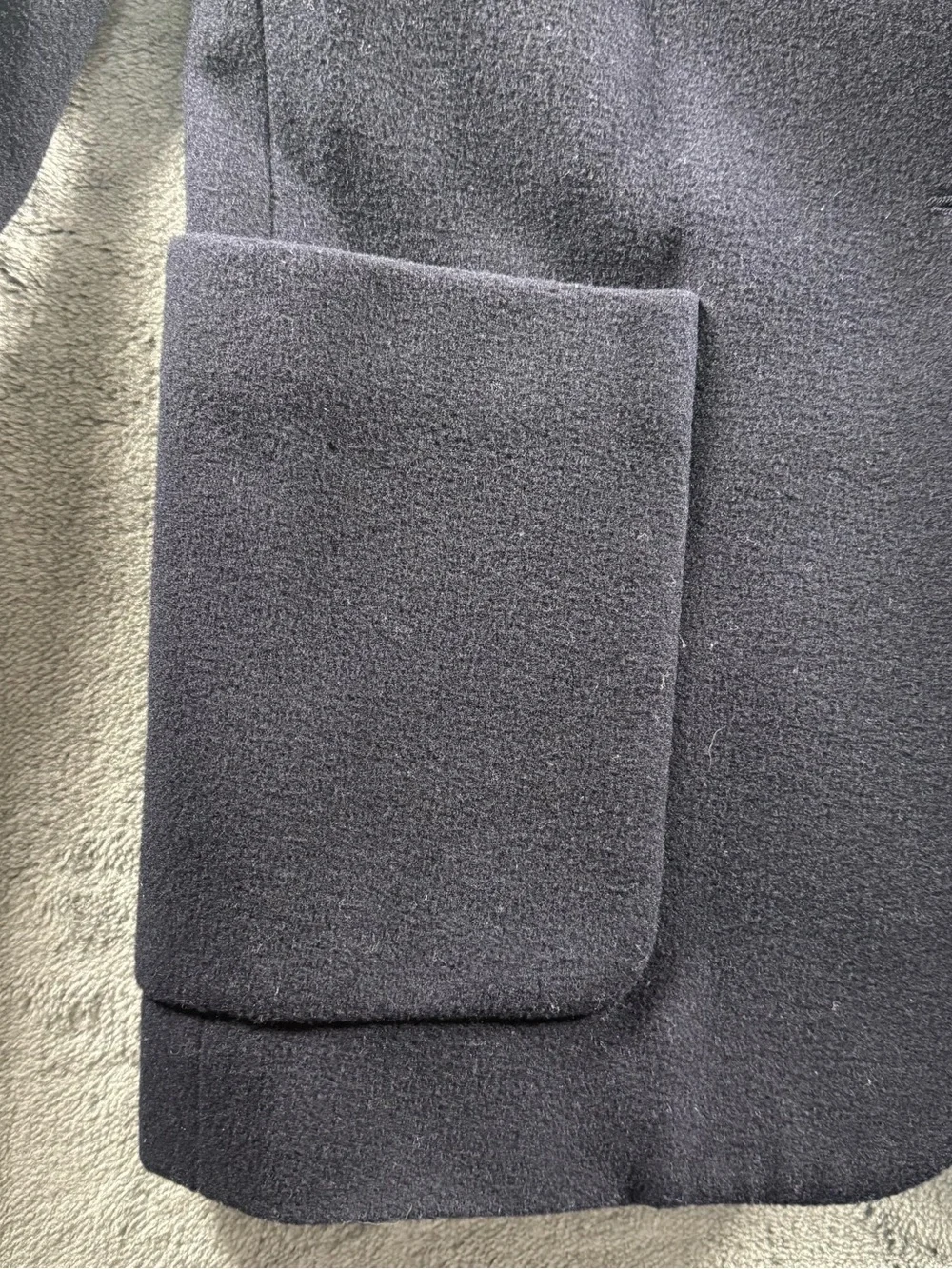 Valerie Stevens Women's Navy Wool Cashmere Blend Blazer Size 4